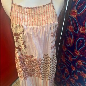 Patchwork multicolored  Floral Maxi Dress